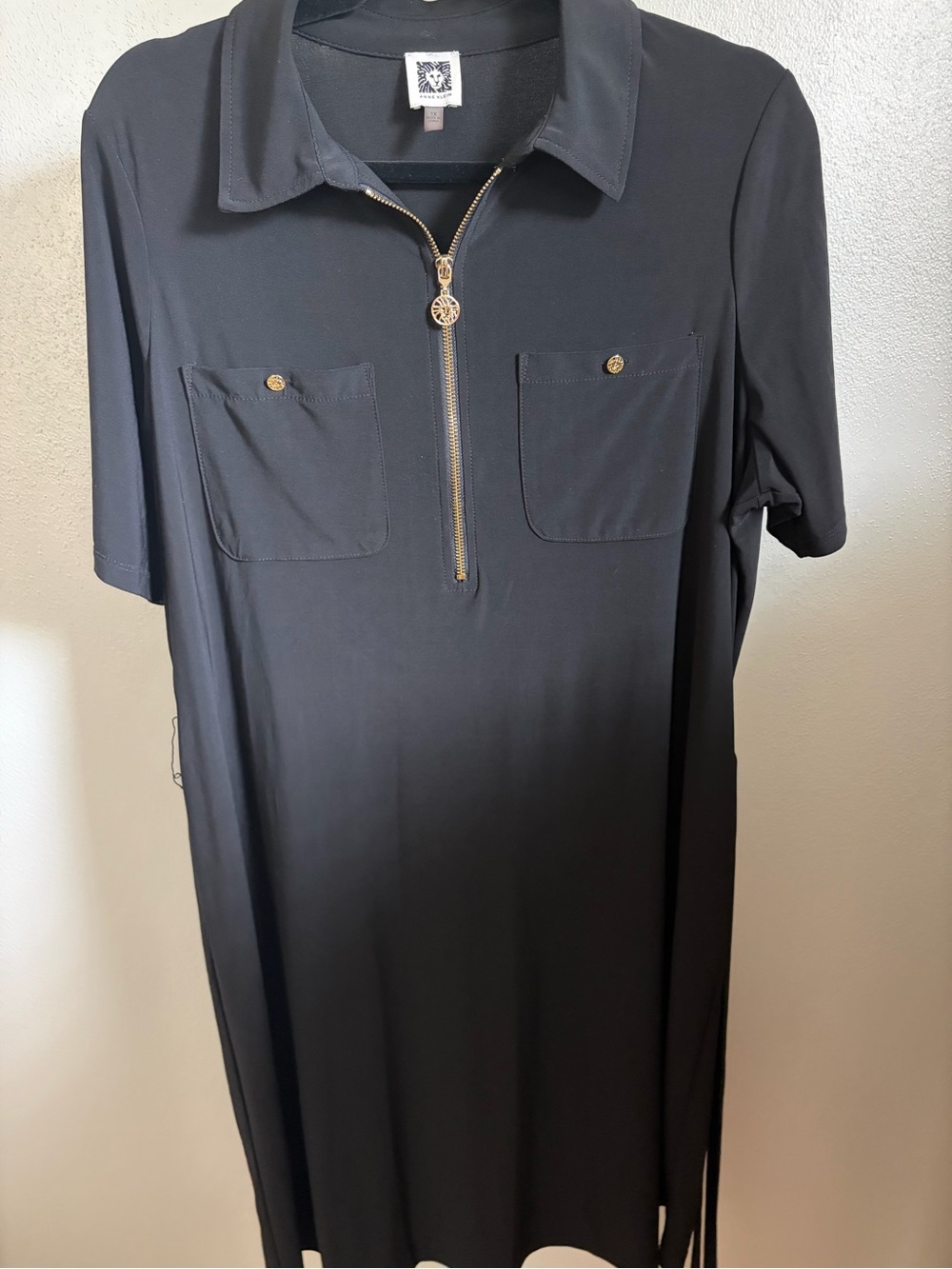 Anne Klein Black Tie Dress